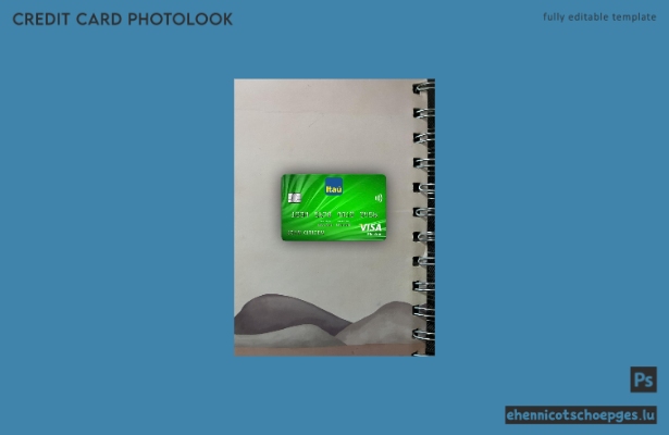 Uruguay Itau Bank Visa Electron Karte Fotoansicht Beispielvorschau